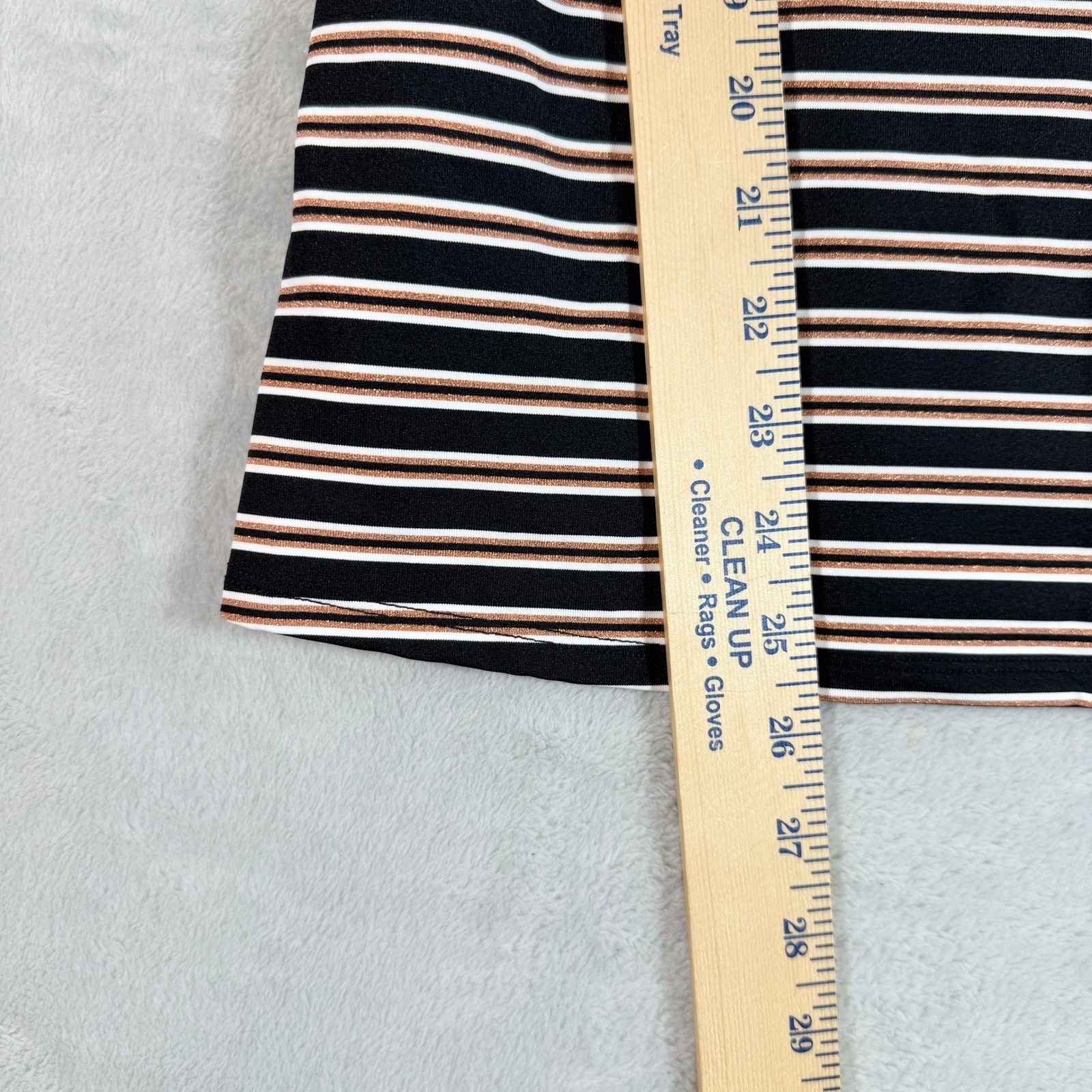 Skye Womens Piper Tankini Top Black Striped Metallic Swimsuit Xl Nwt — image 3 of 6